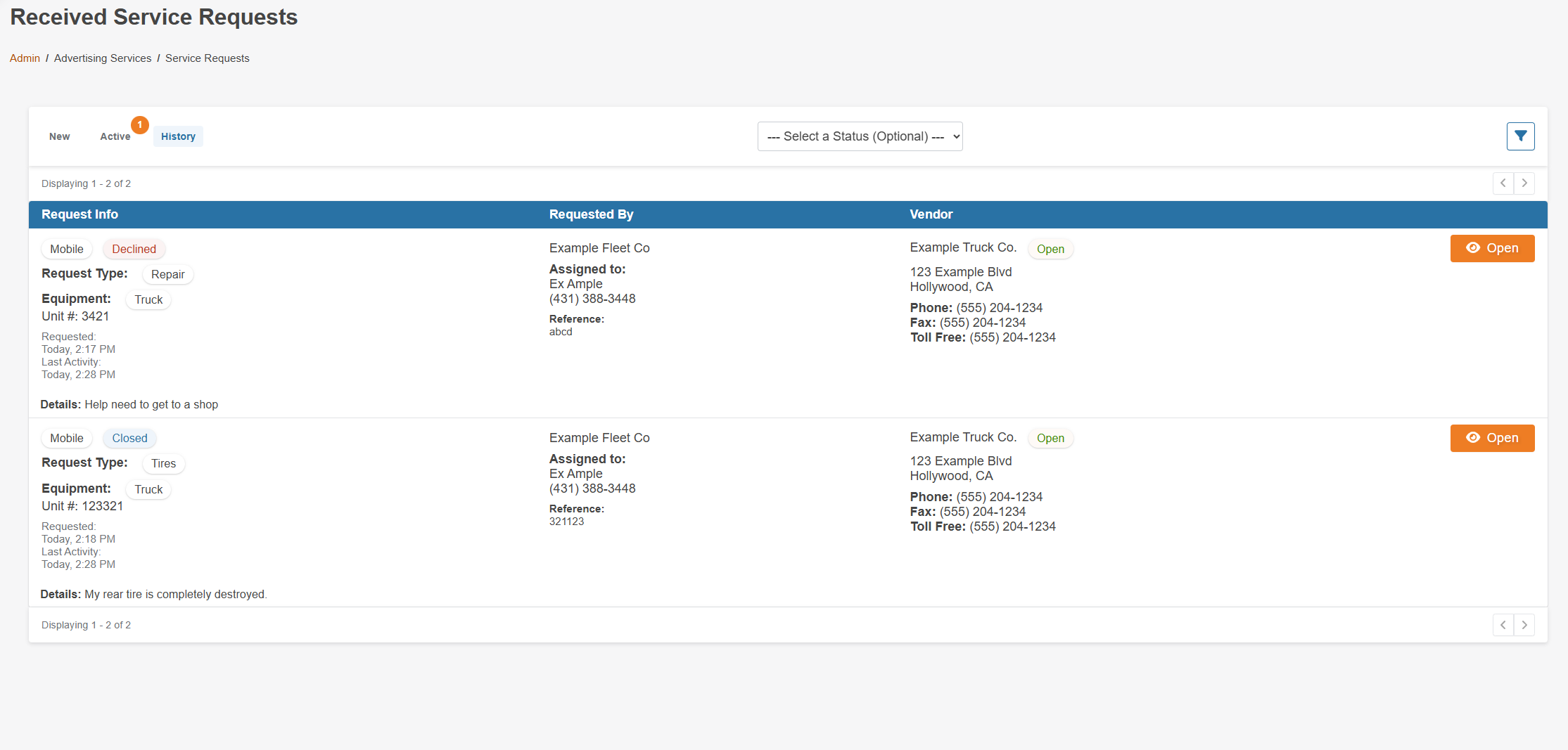 Automatic Event History