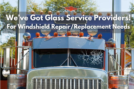 Brocken Truck Glass